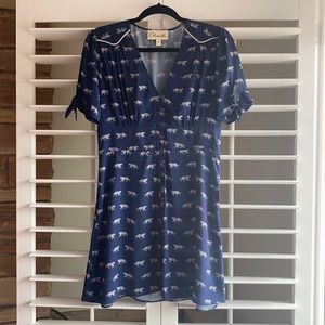 Cleobella tiger print mini dress